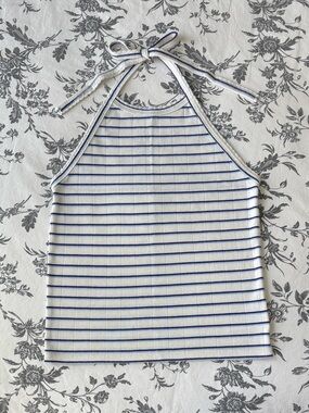 AE Striped Halter Top